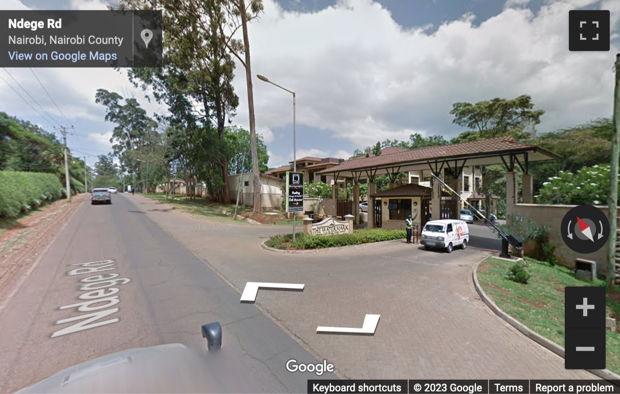 Street View image of The Watermark Business Park, Langata Road, Ndege Road Junction, Karen, Nairobi
