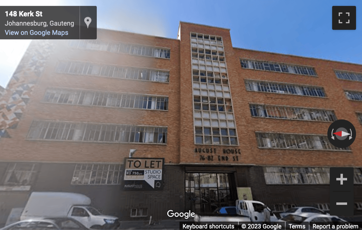 Street View image of 76 – 82 End Street, Doornfontein, Johannesburg
