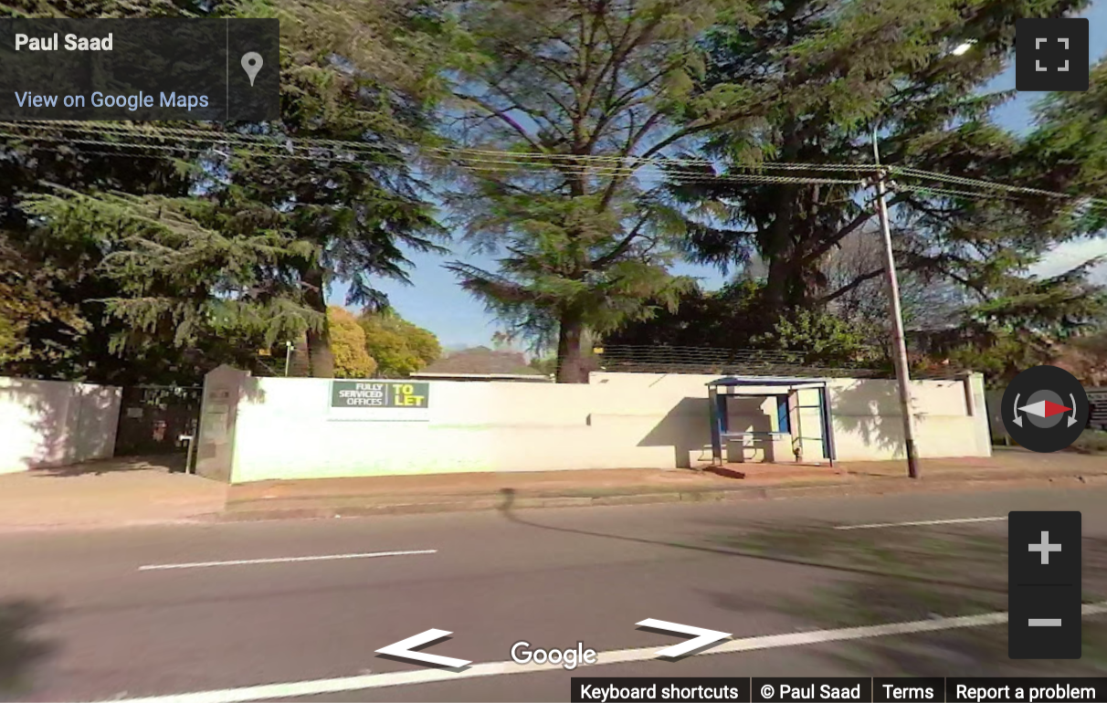 Street View image of 105 Oxford Road, Saxonwold, Rosebank, Johannesburg