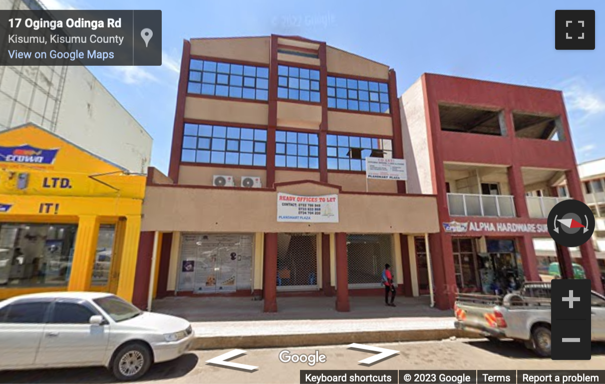 Street View image of Plansmart Building, Oginga Odinga Street, 2nd Floor, Near Swan Center, Kisumu