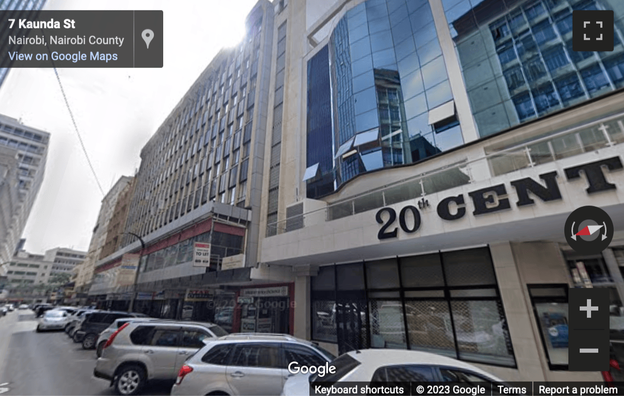 Street View image of Mama Ngina Street, 3rd Floor, Twentieth Century Plaza, Nairobi
