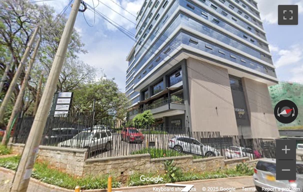 Street View image of 10th floor East Wing, Riverside Square, 104 Riverside Drive, Nairobi