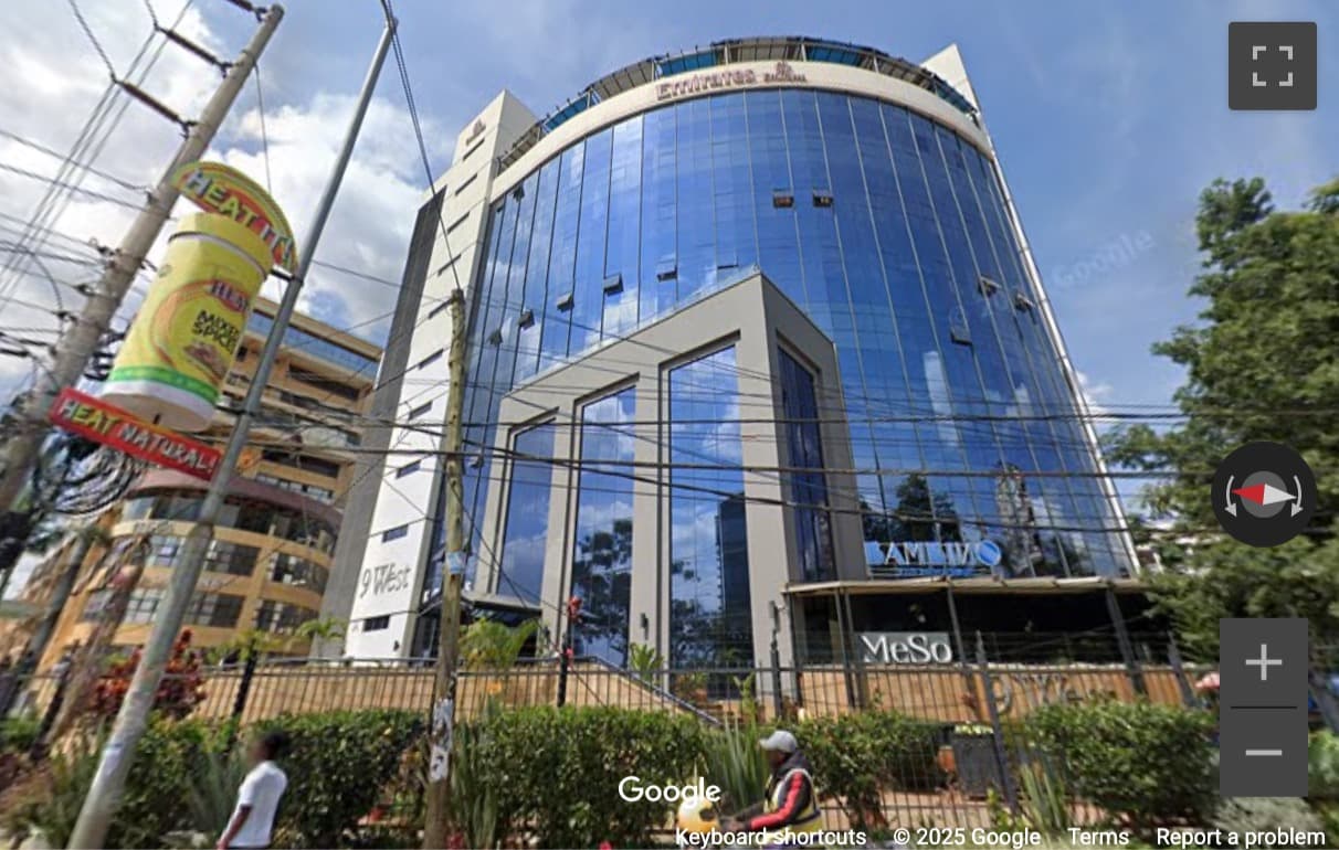 Street View image of 9 West Building, 7th floor, Chiromo Road, Westlands, Nairobi